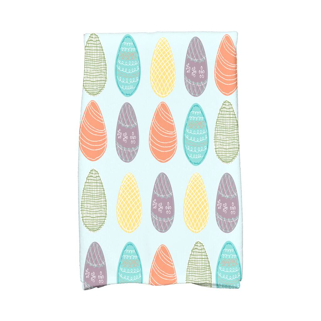 Eggs-ellent! Holiday Geometric Print Hand Towel