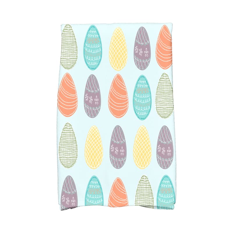 Eggs-ellent! Holiday Geometric Print Hand Towel