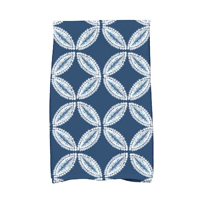 Tidepool Geometric Print Hand Towel