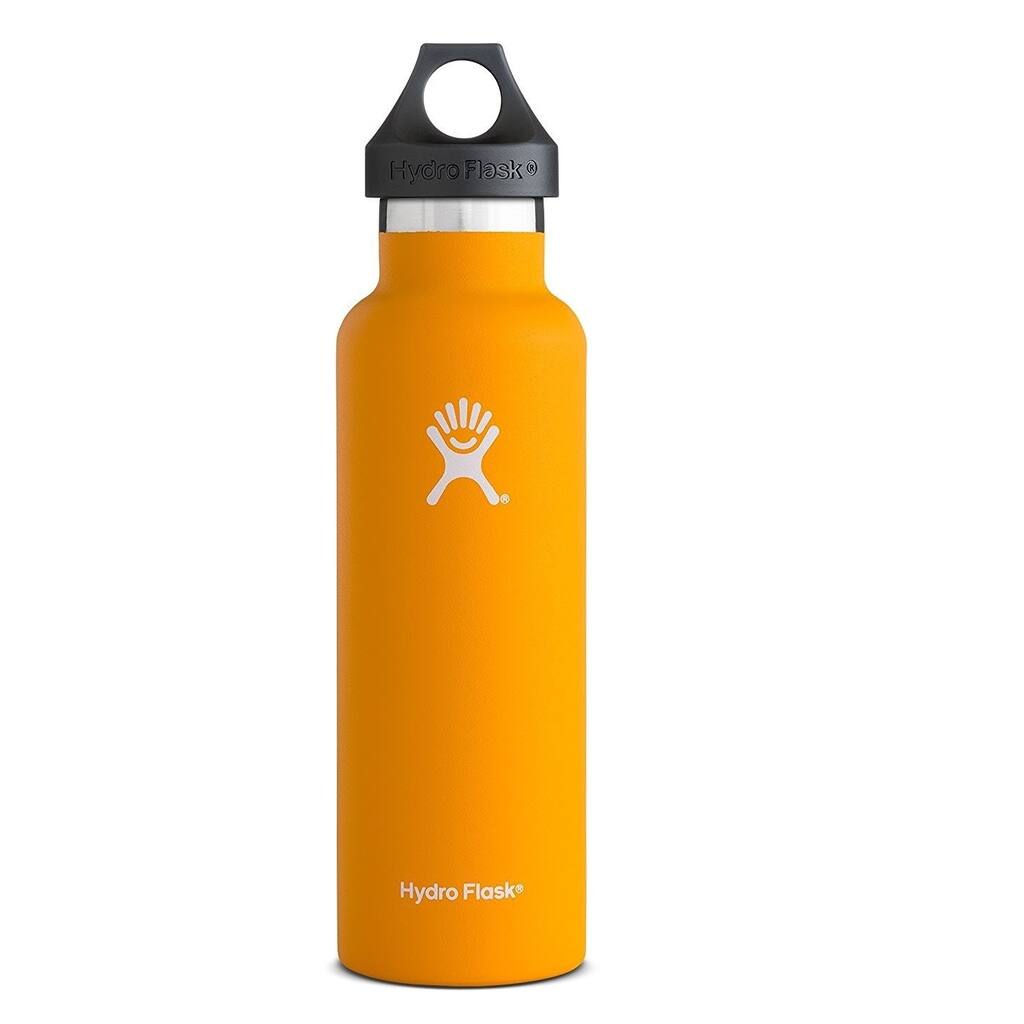Hydro Flask Orange Stainless-steel Standard-mouth Water Bottle