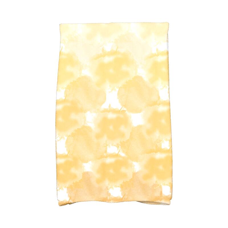 Beach Clouds Geometric Print Hand Towel - Yellow