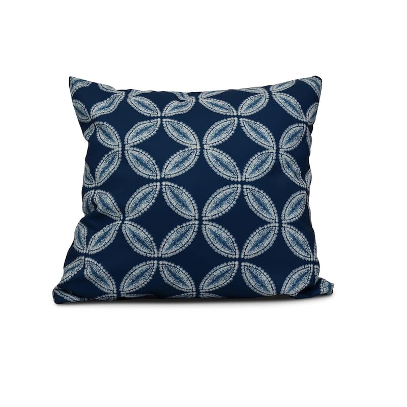 16-inch Tidepool Geometric Print Outdoor Pillow