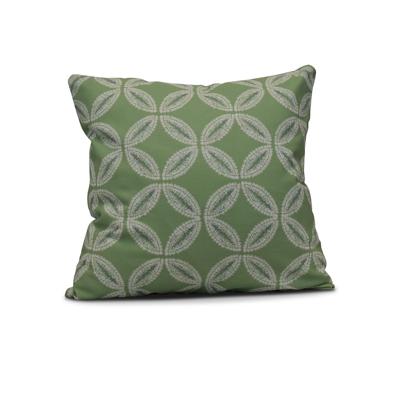 16-inch Tidepool Geometric Print Outdoor Pillow