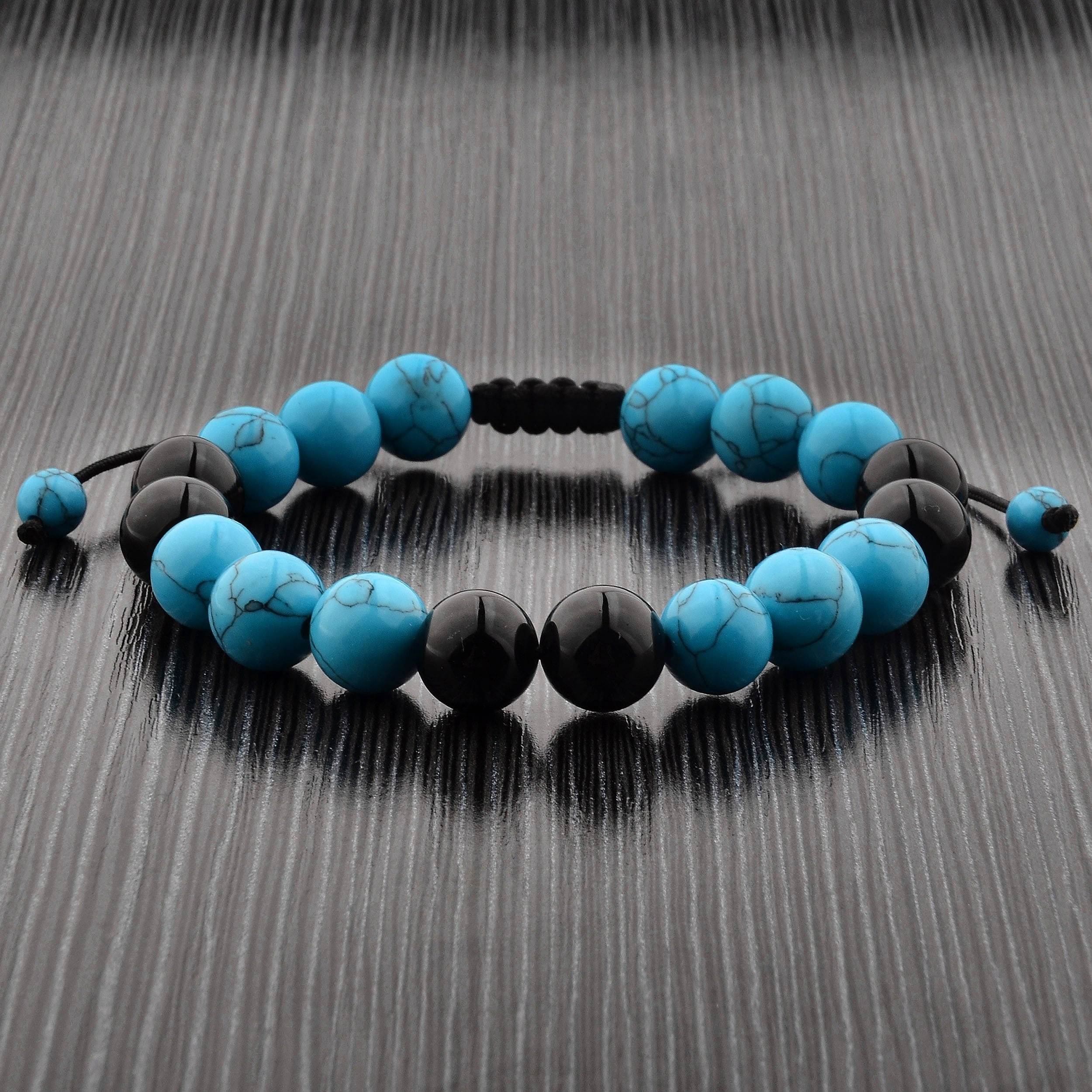 Australian Made Men's 10mm Natural Labradorite Beaded Stretchy Bracelet Australian Made Men's 10mm Natural Labradorite Beaded Stretchy Bracelet