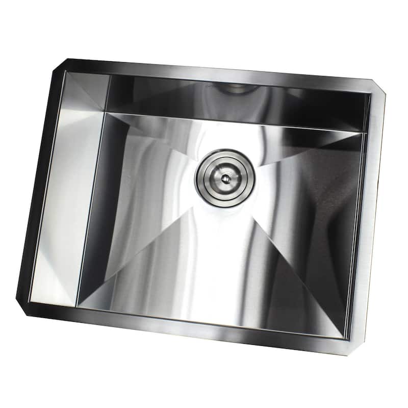 23-inch Stainless Steel Single Bowl Undermount Kitchen Sink