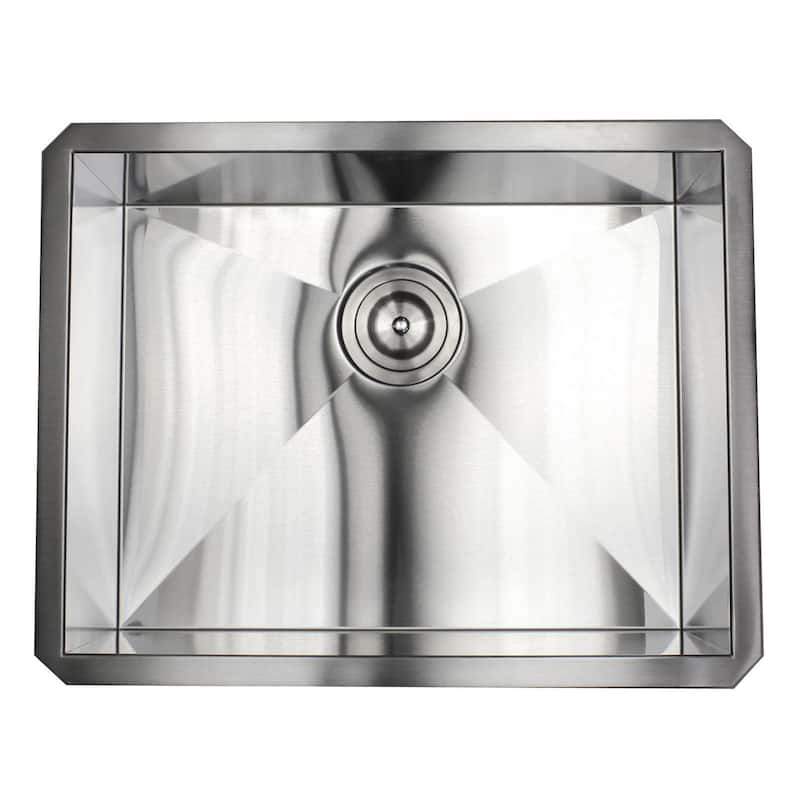 23-inch Stainless Steel Single Bowl Undermount Kitchen Sink