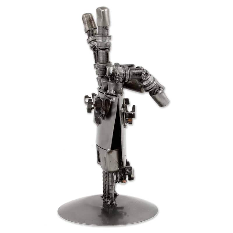 Handmade Rustic Robot Hand Auto Part Sculpture (Mexico)