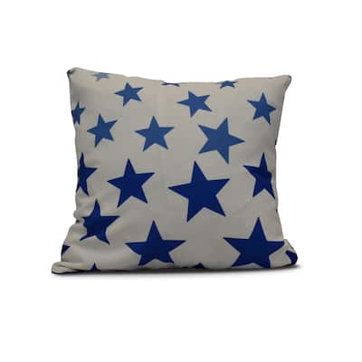 16-inch Just Stars Geometric Print Pillow