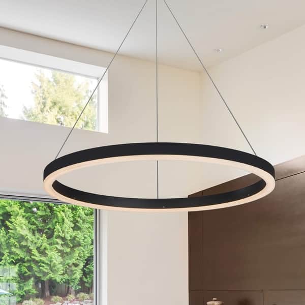 Shop Vonn Lighting Vmc31640bl Tania 24 Inch Modern Circular Chandelier N A On Sale Overstock 13542265