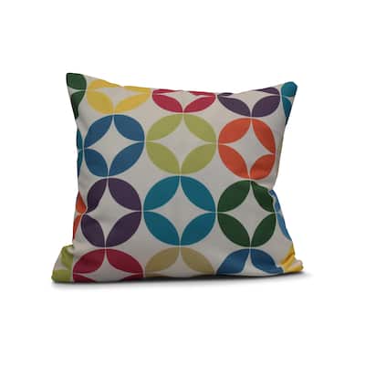 18-inch Eye Opener Geometric Print Outdoor Pillow