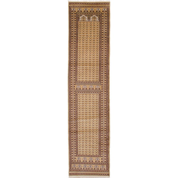 ECARPETGALLERY Hand-knotted Peshawar Bokhara Wool Rug