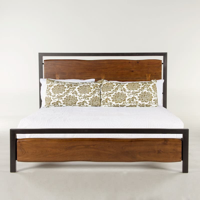 Glenwood Acacia Wood King Bed