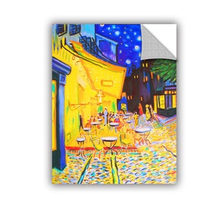 Artappealz Susi Franco's 'café Terrace' Removable Wall Art Mural - Bed 