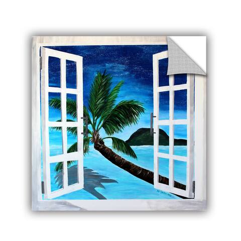 ArtAppealz Marcus/Martina Bleichner's 'Palm View Window' Removable Wall Art Mural