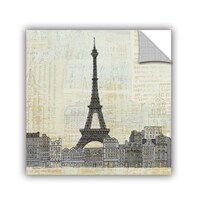 ArtAppealz Avery Tillmon's 'Eiffel Skyline 3' Removable Wall Art Mural ...