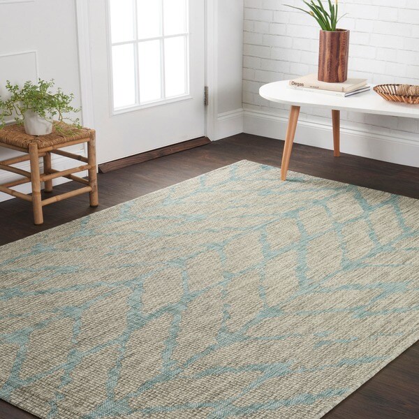Havenside Home Wilminton Indoor/ Outdoor Chevron Area Rug - 7'10 x 10'9