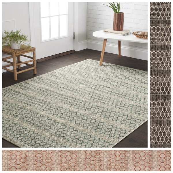 Havenside Home Wilminton Indoor/ Outdoor Havannah Geometric Area Rug (7'10 x 10'9)