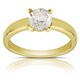preview thumbnail 4 of 12, Dolce Giavonna Gold Overlay Gemstone Birthstone Solitaire Ring