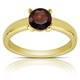 preview thumbnail 2 of 12, Dolce Giavonna Gold Overlay Gemstone Birthstone Solitaire Ring