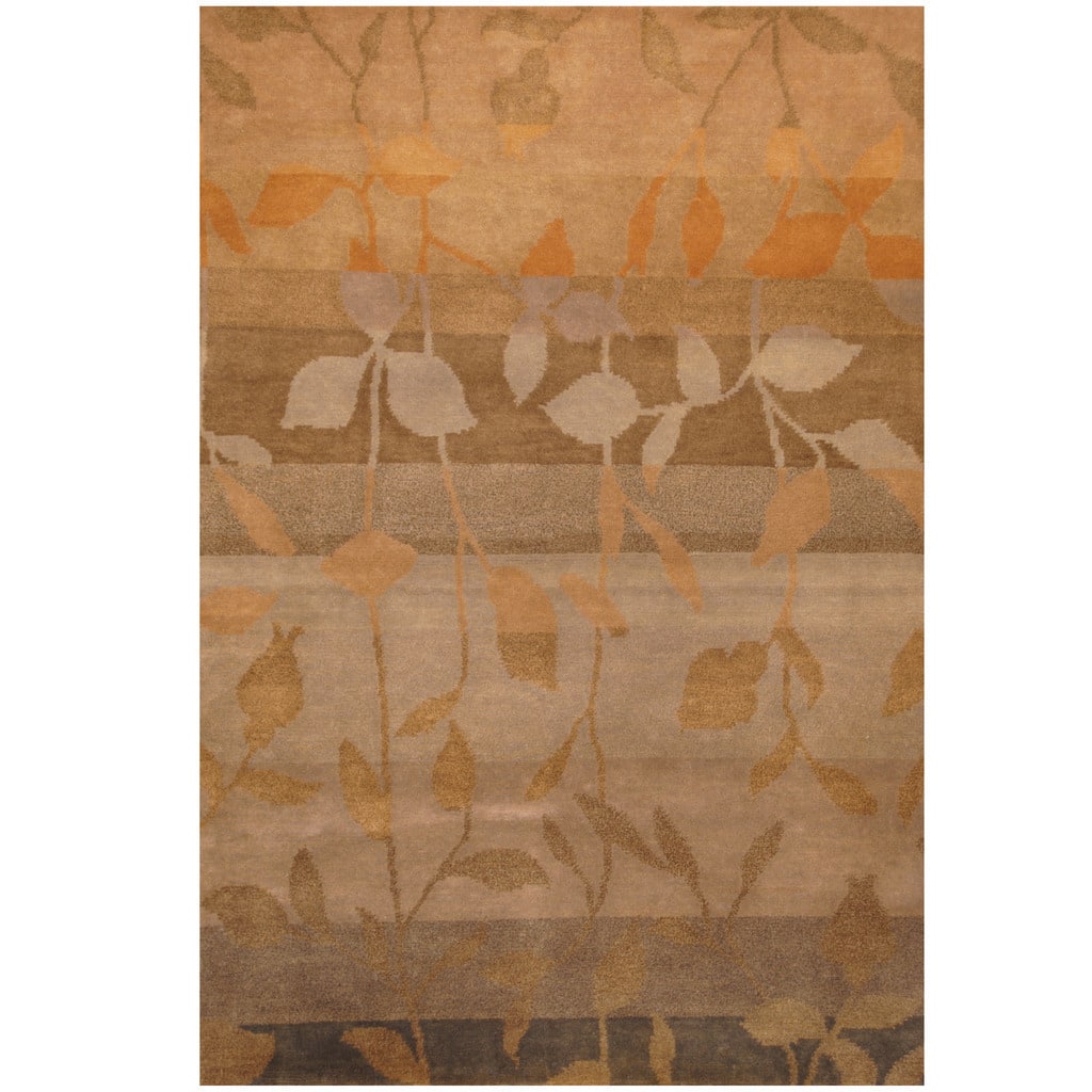 HERAT ORIENTAL Handmade One-of-a-Kind Tibetan Wool Rug - 4'3 x 6'2