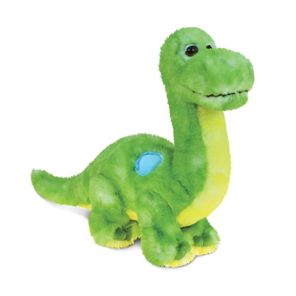 Puzzled Green Dinosaur 10-inch Plush Animal