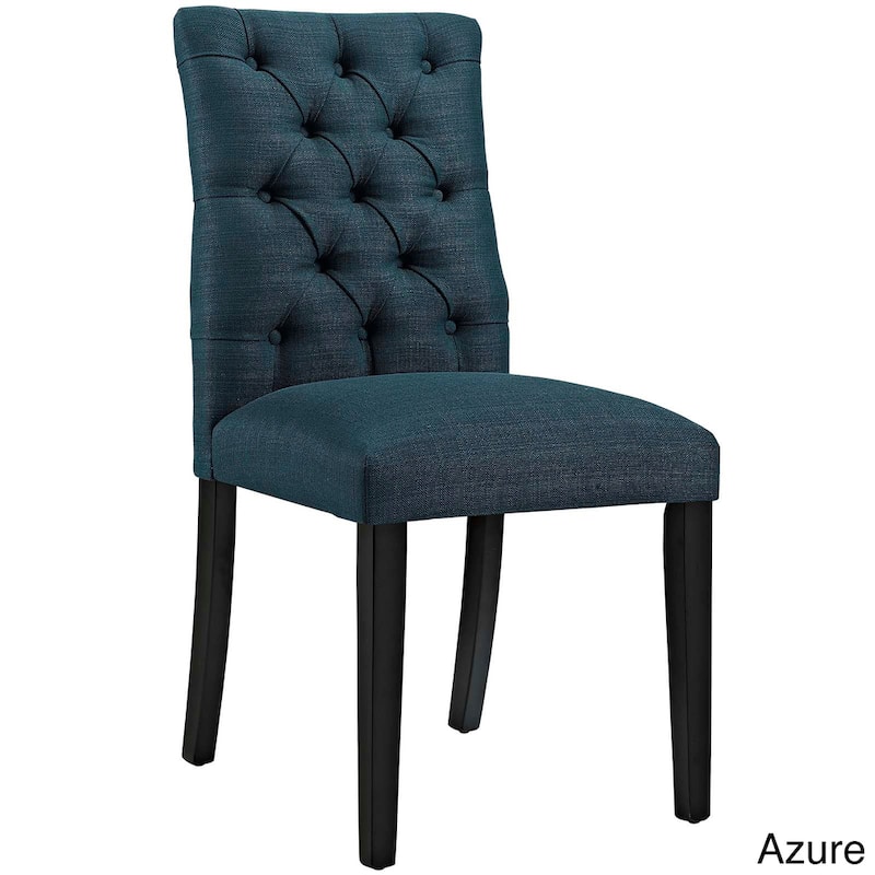 Copper Grove Quince Tufted Fabric Dining Chair - Azure