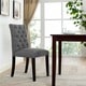 preview thumbnail 15 of 23, Copper Grove Quince Tufted Fabric Dining Chair