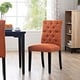 preview thumbnail 20 of 23, Copper Grove Quince Tufted Fabric Dining Chair