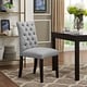 preview thumbnail 16 of 23, Copper Grove Quince Tufted Fabric Dining Chair
