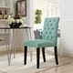 preview thumbnail 17 of 23, Copper Grove Quince Tufted Fabric Dining Chair