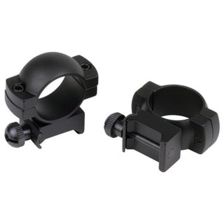 Weaver Matte Black Aluminum 1-inch Main-tube High Rings (Set of 2)