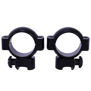 Weaver Matte Black Aluminum .22, 1-inch Main Tube Medium Ring Pair
