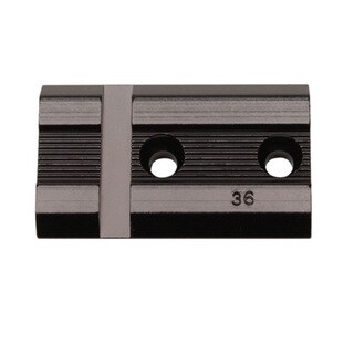Weaver Gloss Black Aluminum Detachable Top-mount 2-piece Base