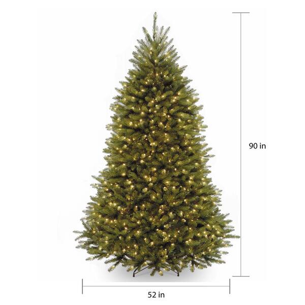 7.5foot Prelit Artificial Christmas Fir Tree with Clear Lights