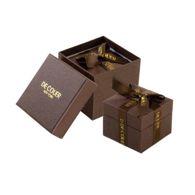 De Couer 10K Yellow Gold 2/5ct TDW Diamond Cluster Halo Necklace