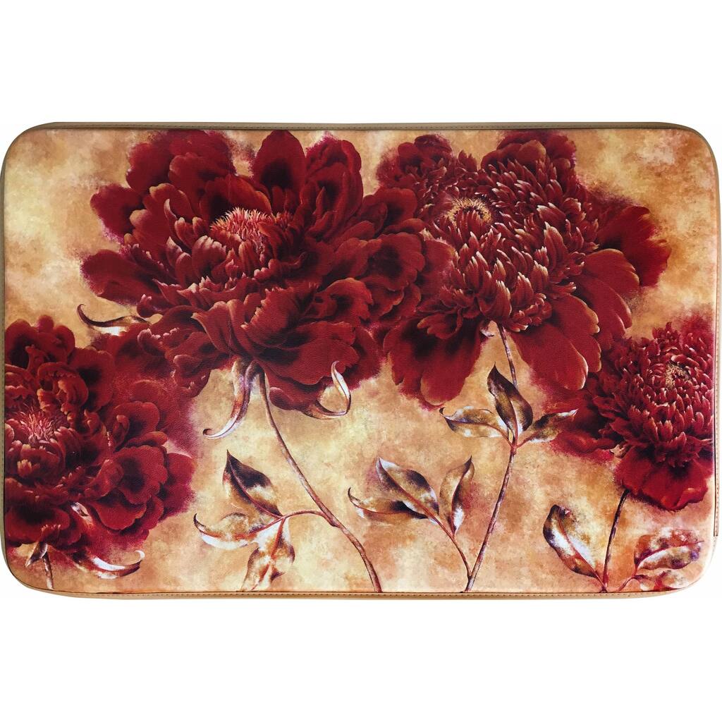 Designer Chef Anti-fatigue Multicolor PVC and Rubber Kitchen Mat - 2' x 3'