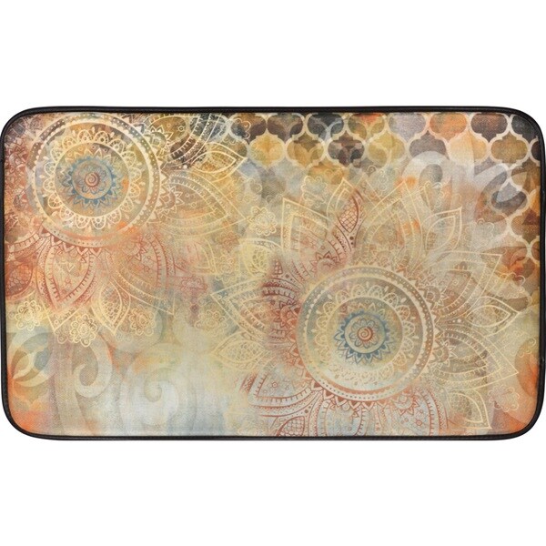 Home Dynamix Designer Chef Collection Anti-Fatigue Multicolor Kitchen Mat - multi - 2' x 3'