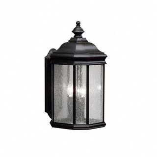 Kichler Lighting Kirkwood Collection 3-light Black Outdoor Wall Sconce