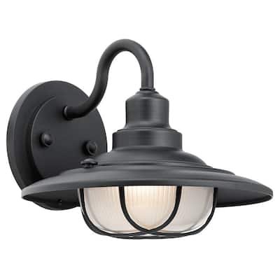 Kichler Lighting Harvest Ridge Collection 1-light Textured Black Outdoor Wall Sconce
