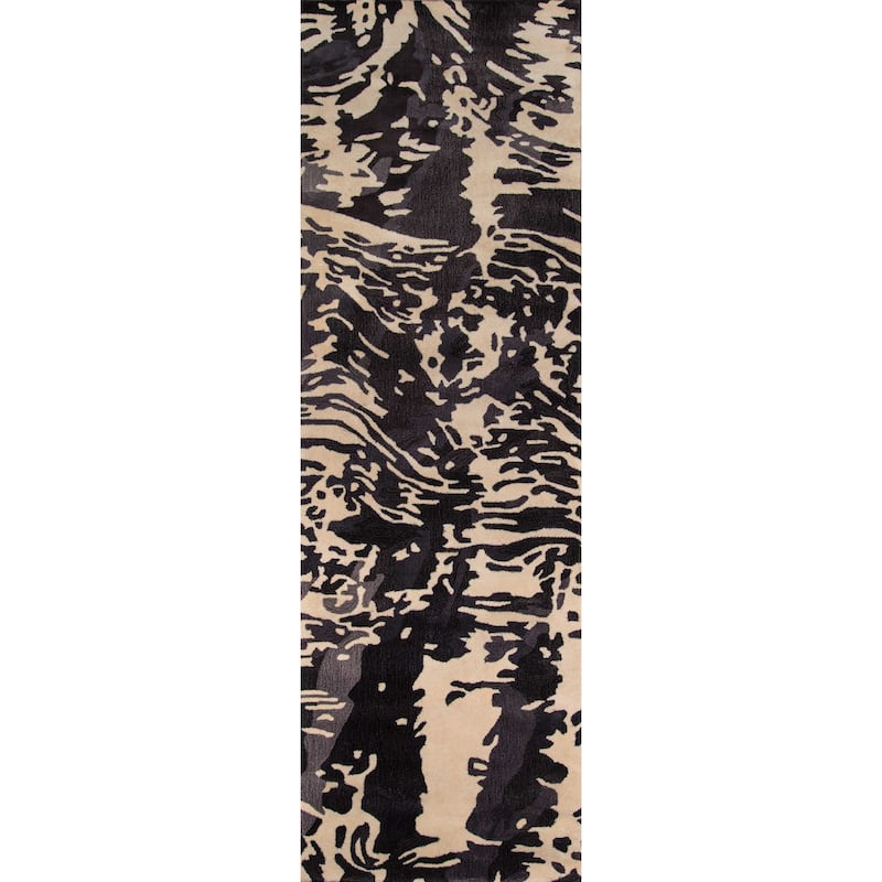 Momeni New Wave Hand Tufted New Zealand Wool Contemporary Abstract Area Rug