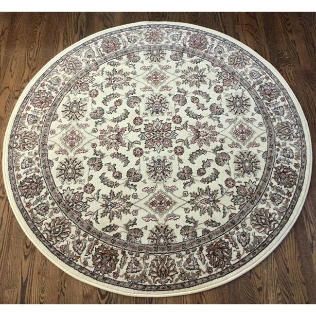 Admire Home Living Amalfi Traditional Floral Sarouk Pattern Area Rug