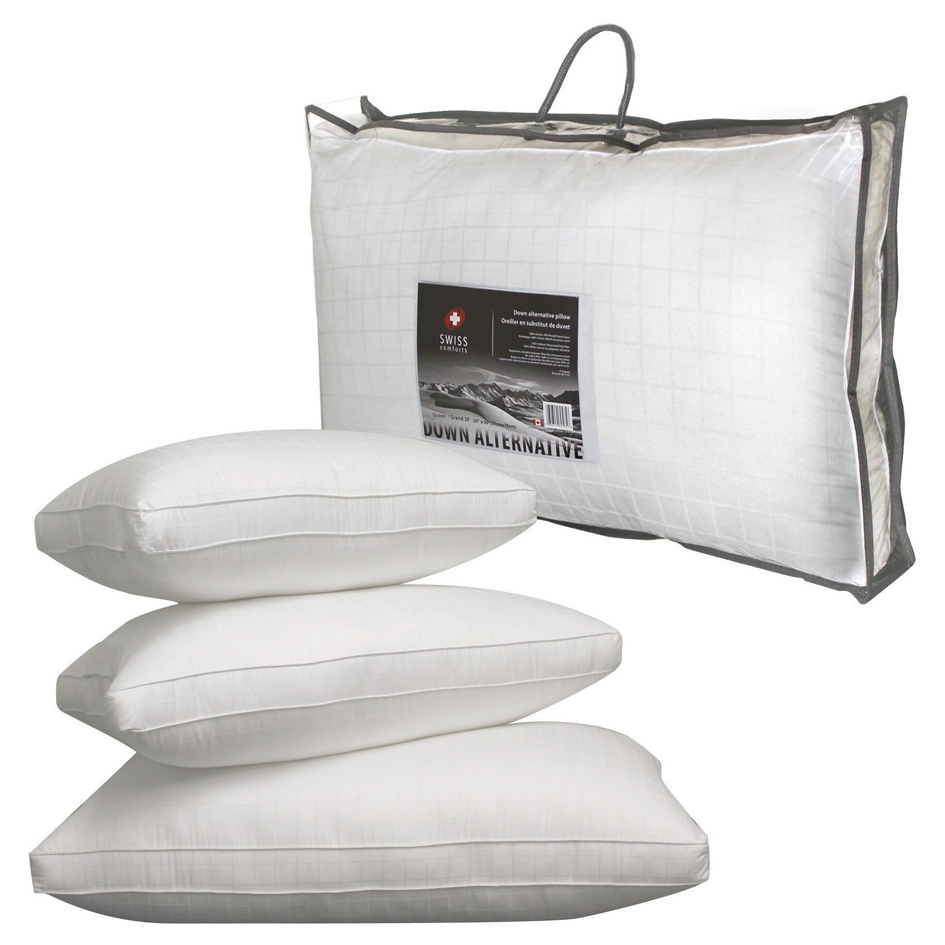 swiss comforts bamboo memory foam pillow