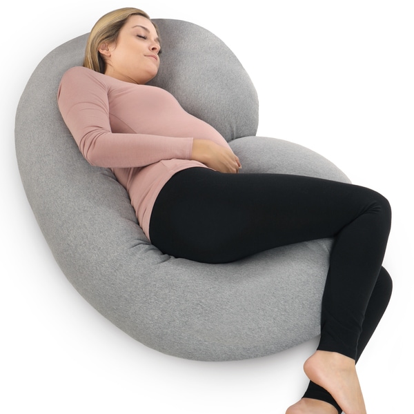 Shop PharMeDoc Pregnancy C-shaped Body Pillow with Soft Jersey Cover - Free Shipping Today ...