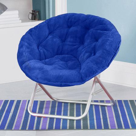 light blue saucer chair