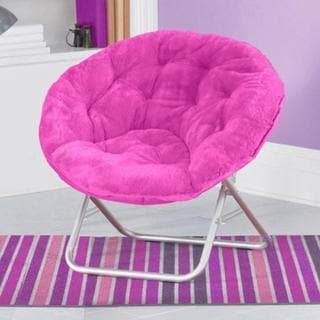 pink oval chair