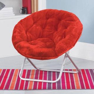 Faux Fur Saucer Chair