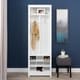 preview thumbnail 1 of 2, Winslow White Entryway Organizer with Shoe Storage