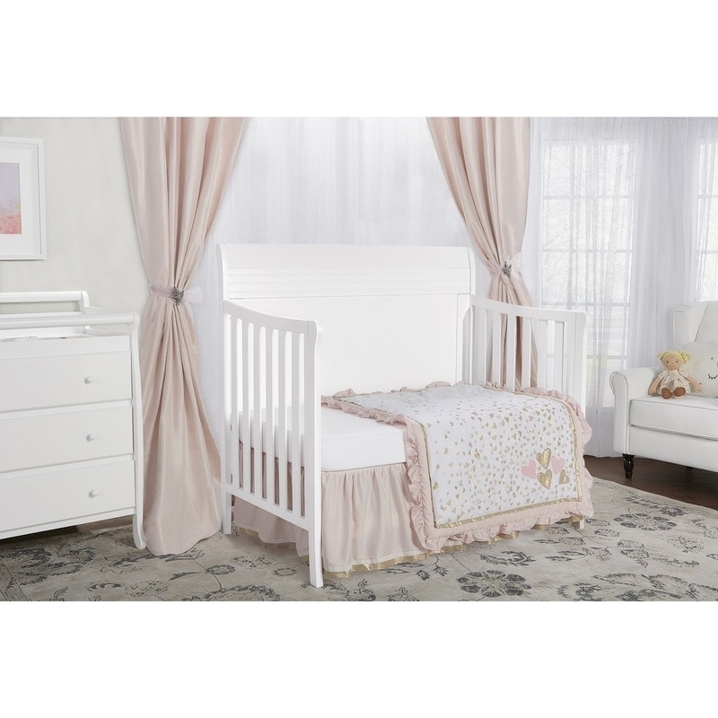 Shop Dream On Me Bailey White 5 In 1 Convertible Crib Overstock