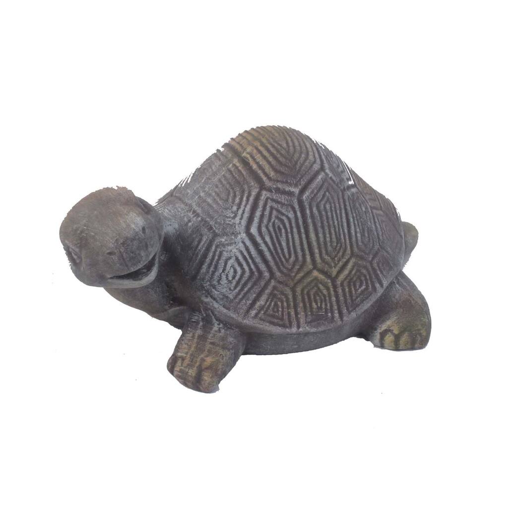 Firefly Grey Terracota Turtle Sculpture