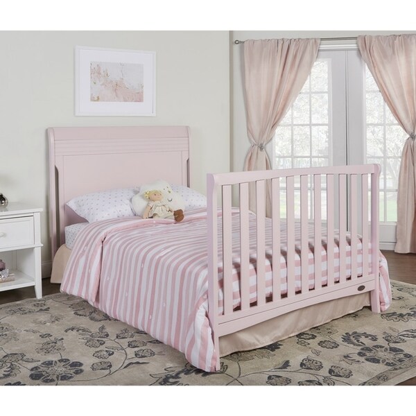 pink convertible crib